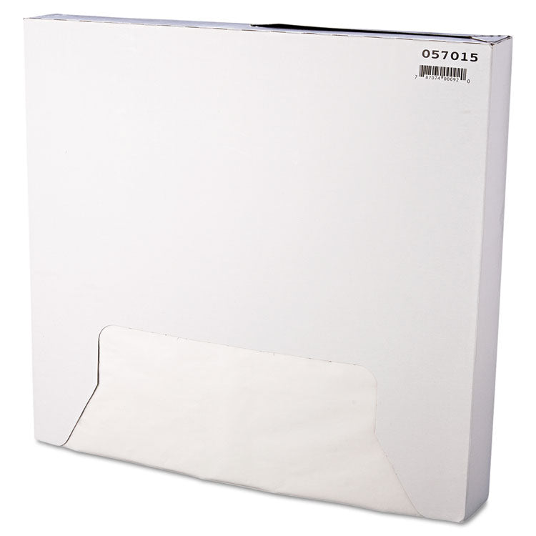Bagcraft - Grease-Resistant Paper Wraps and Liners, 15 x 16, White, 1,000/Box, 3 Boxes/Carton