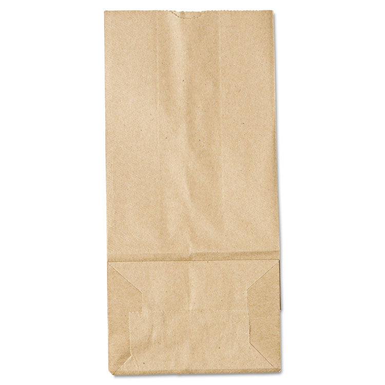 General - Grocery Paper Bags, 35 lb Capacity, #5, 5.25" x 3.44" x 10.94", Kraft, 500 Bags