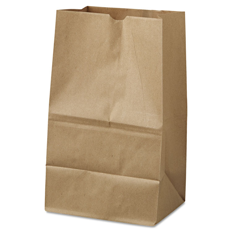General - Grocery Paper Bags, 40 lb Capacity, #20 Squat, 8.25" x 5.94" x 13.38", Kraft, 500 Bags