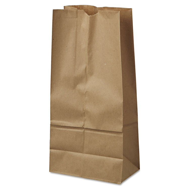 General - Grocery Paper Bags, 40 lb Capacity, #16, 7.75" x 4.81" x 16", Kraft, 500 Bags