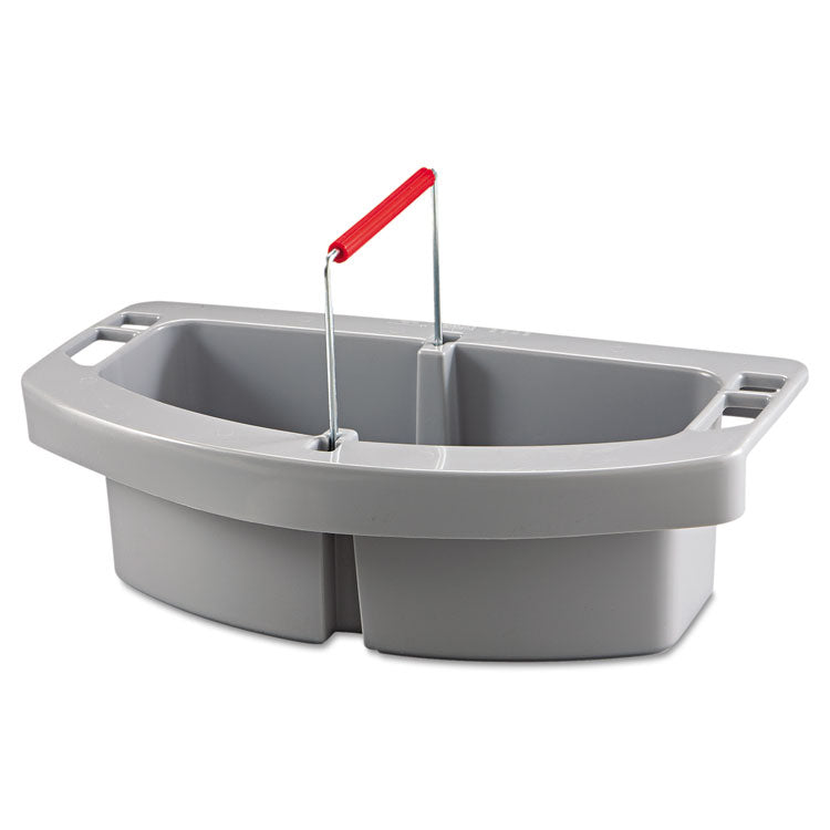 Rubbermaid Commercial - Maid Caddy, Two Compartments, 16 x 9 x 5, Gray