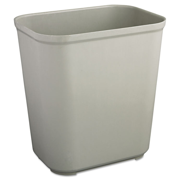 Rubbermaid Commercial - Fire Resistant Wastebasket, 7 gal, Fiberglass, Gray