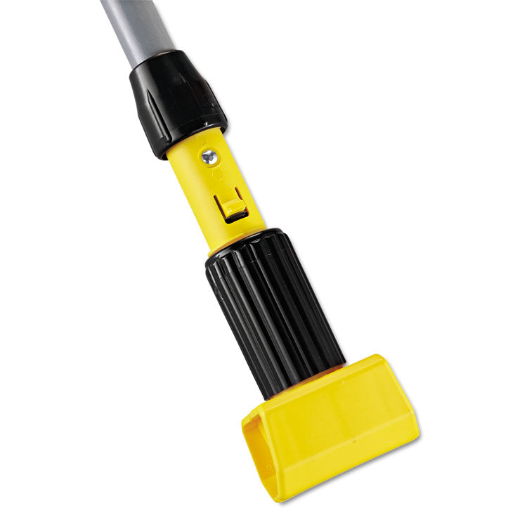 Rubbermaid Commercial - Gripper Fiberglass Mop Handle, 1" dia x 54", Black/Yellow