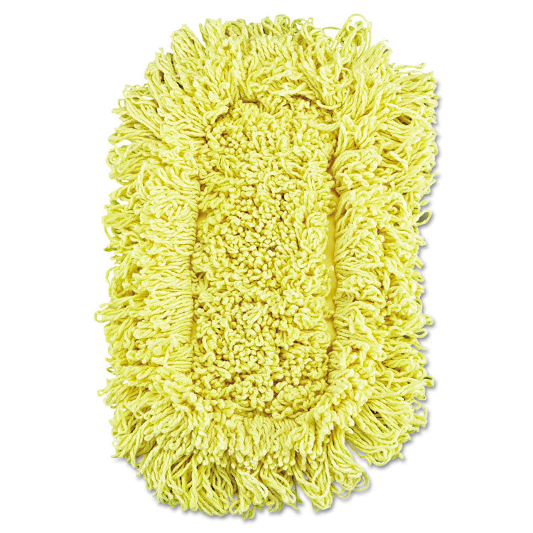 Rubbermaid Commercial - Trapper Looped-End Dust Mop Head, 12 x 5, Yellow, 12/Carton