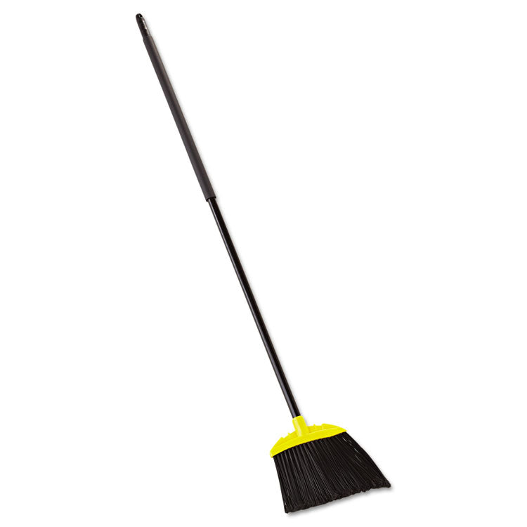 Rubbermaid Commercial - Jumbo Smooth Sweep Angled Broom, 46" Handle, Black/Yellow, 6/Carton
