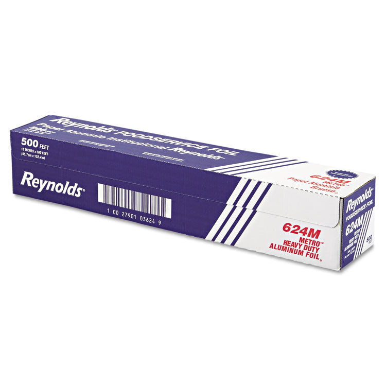 Reynolds Wrap - Metro Aluminum Foil Roll, Heavy Duty Gauge, 18" x 500 ft, Silver