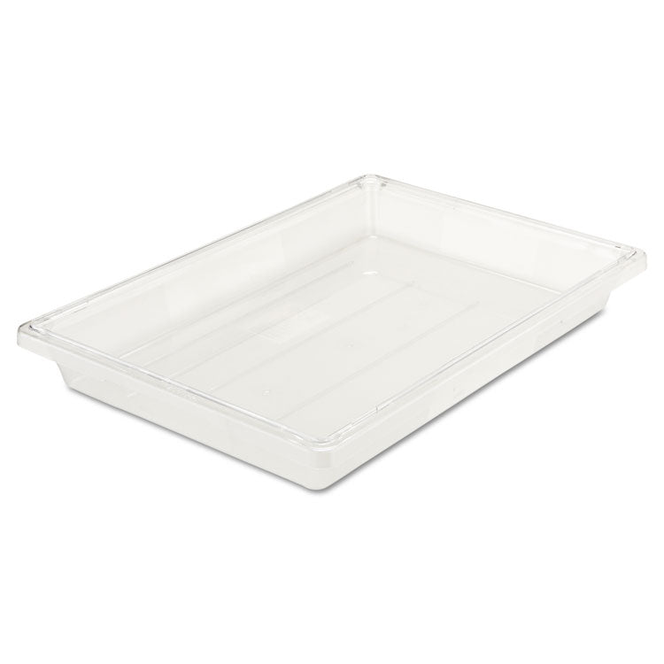 Rubbermaid Commercial - Food/Tote Boxes, 5 gal, 26 x 18 x 3.5, Clear, Plastic