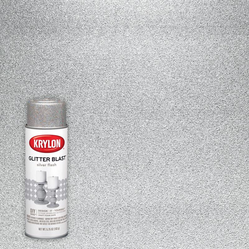 KRYLON - Krylon Glitter Blast Silver Flash Spray  Paint 5.75 oz - Case of 6