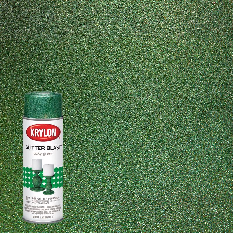 KRYLON - Krylon Glitter Blast Lucky Green Spray Paint 5.75 oz - Case of 6