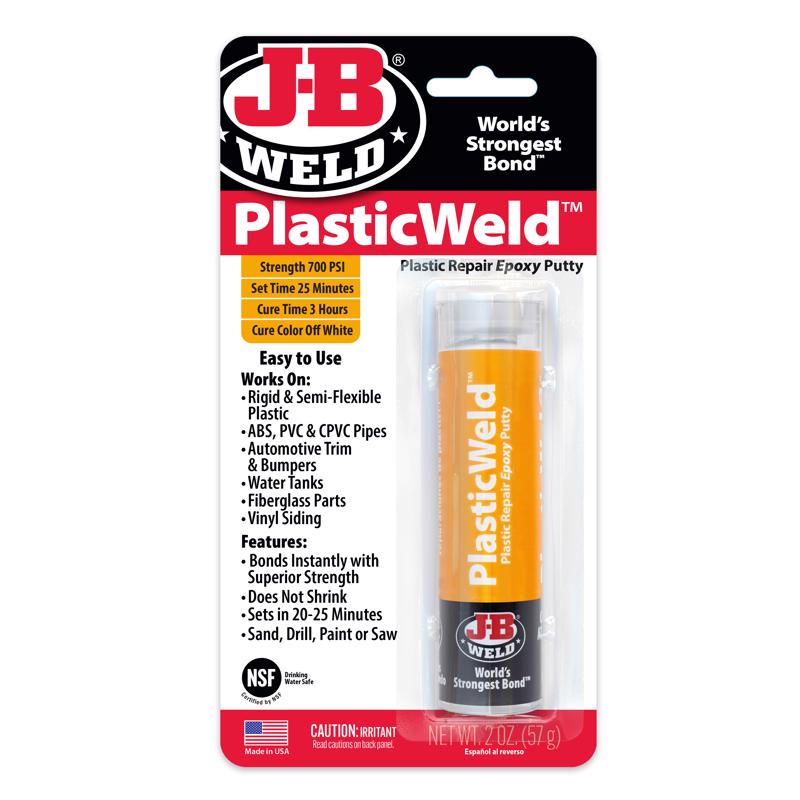 J-B WELD - J-B Weld PlasticWeld Super Strength Epoxy 2 oz