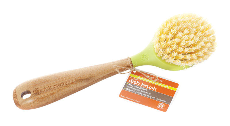 FULL CIRCLE - Full Circle 2.56 in. W Medium Bristle Bamboo Handle Dish Brush