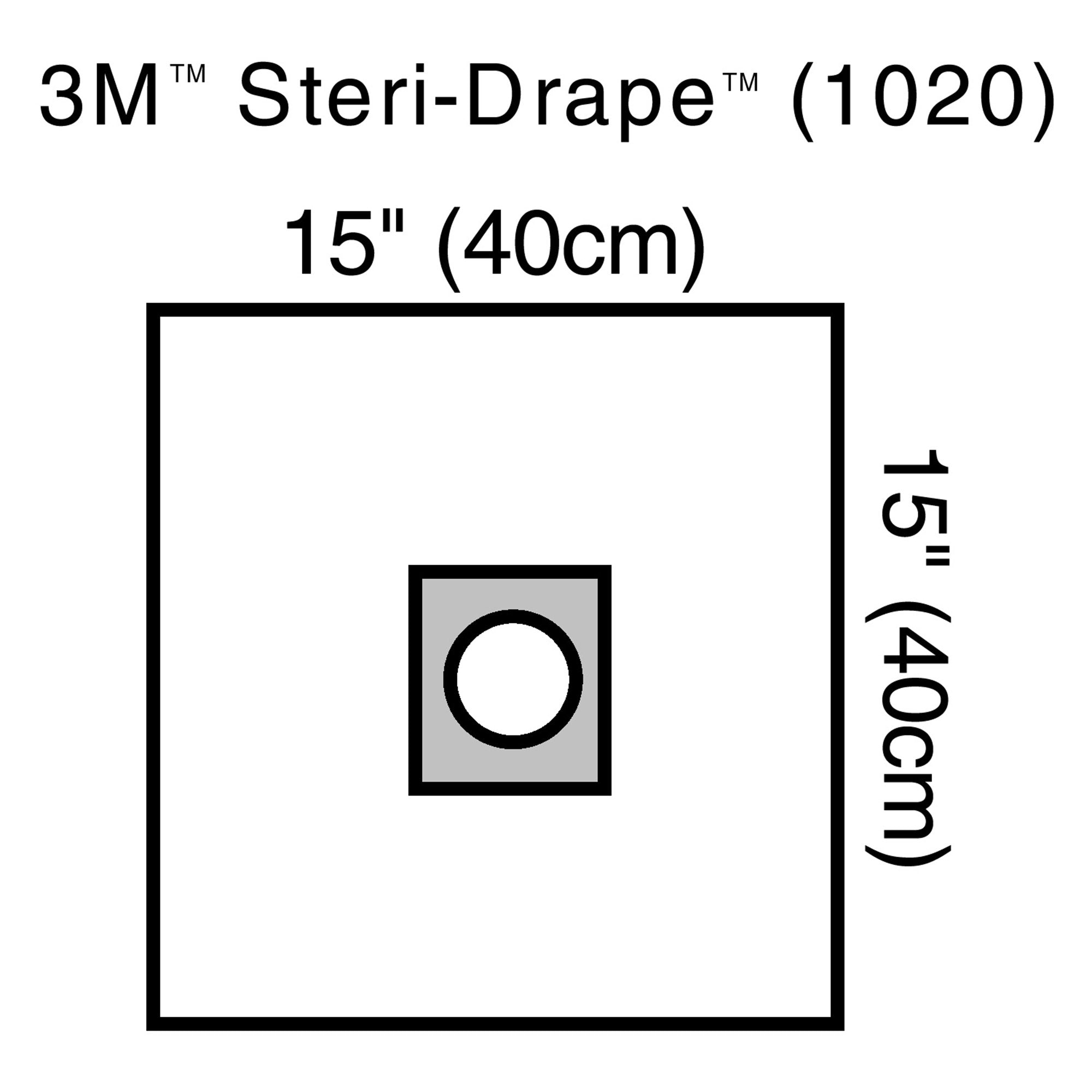 Solventum Corporation - EENT Drape 3M™ Steri-Drape™ Small Drape with Aperture 15 W X 15 L Inch Sterile [10/BX]