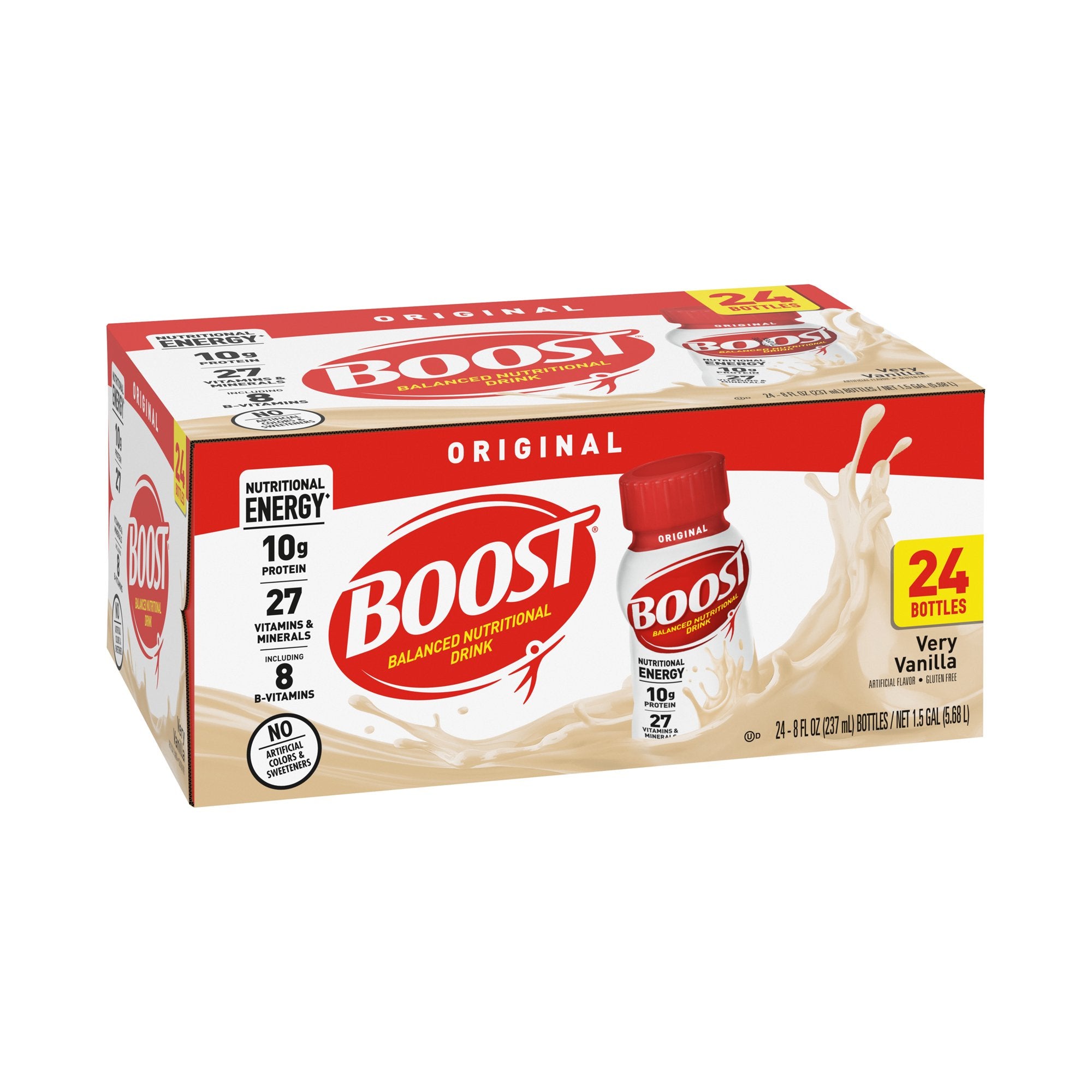 Nestle Healthcare Nutrition - Oral Supplement Boost® Original Very Vanilla Flavor Liquid 8 oz. Bottle [24/CS] (1134426_CS)
