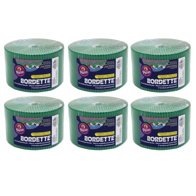 BORDETTE - Decorative Border, Emerald, 2-1/4" x 50', 6 Rolls