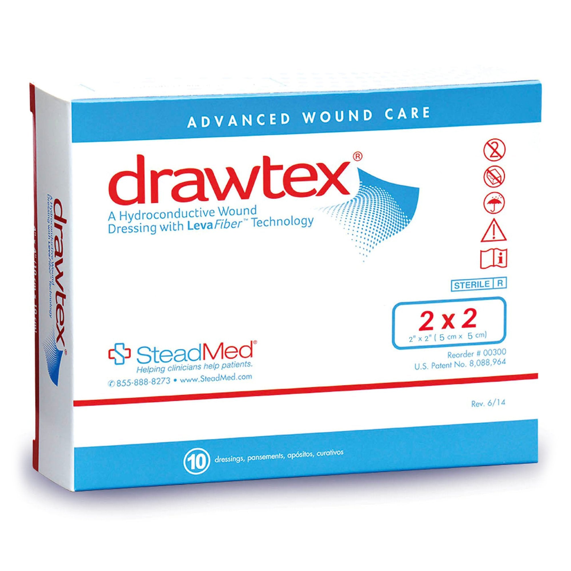 Urgo Medical North America LLC - Hydroconductive Wound Dressing Drawtex® 2 X 2 Inch Square [10/BX]