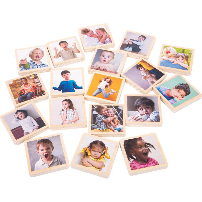 TICKIT - My Emotions Wooden Tiles - Set of 18