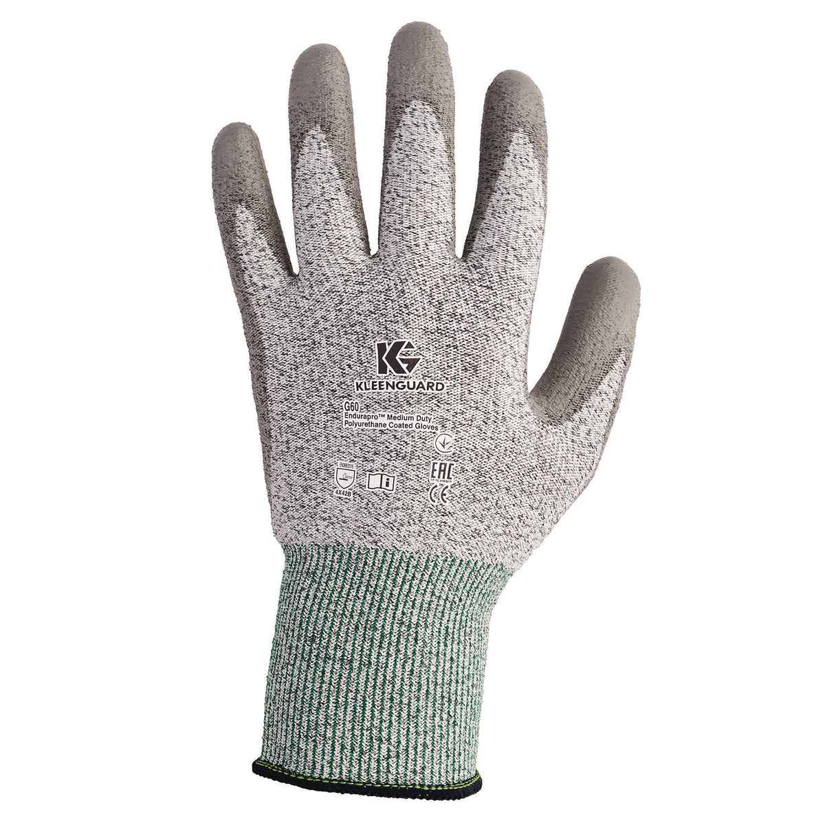 G60 Level 3 Economy Cut Resistant Gloves, EN388: 4X42B, 9" Long, X-Large (Size 10), Gray/Marled Gray, 12 Pairs/Carton