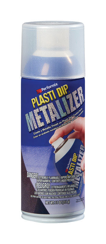 PLASTI DIP - Plasti Dip Metalizer Flat/Matte Silver Multi-Purpose Rubber Coating 11 oz oz