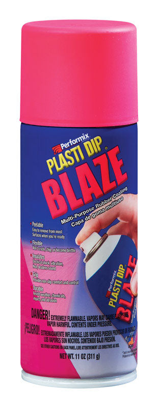 PLASTI DIP - Plasti Dip Flat/Matte Blaze Pink Multi-Purpose Rubber Coating 11 oz oz