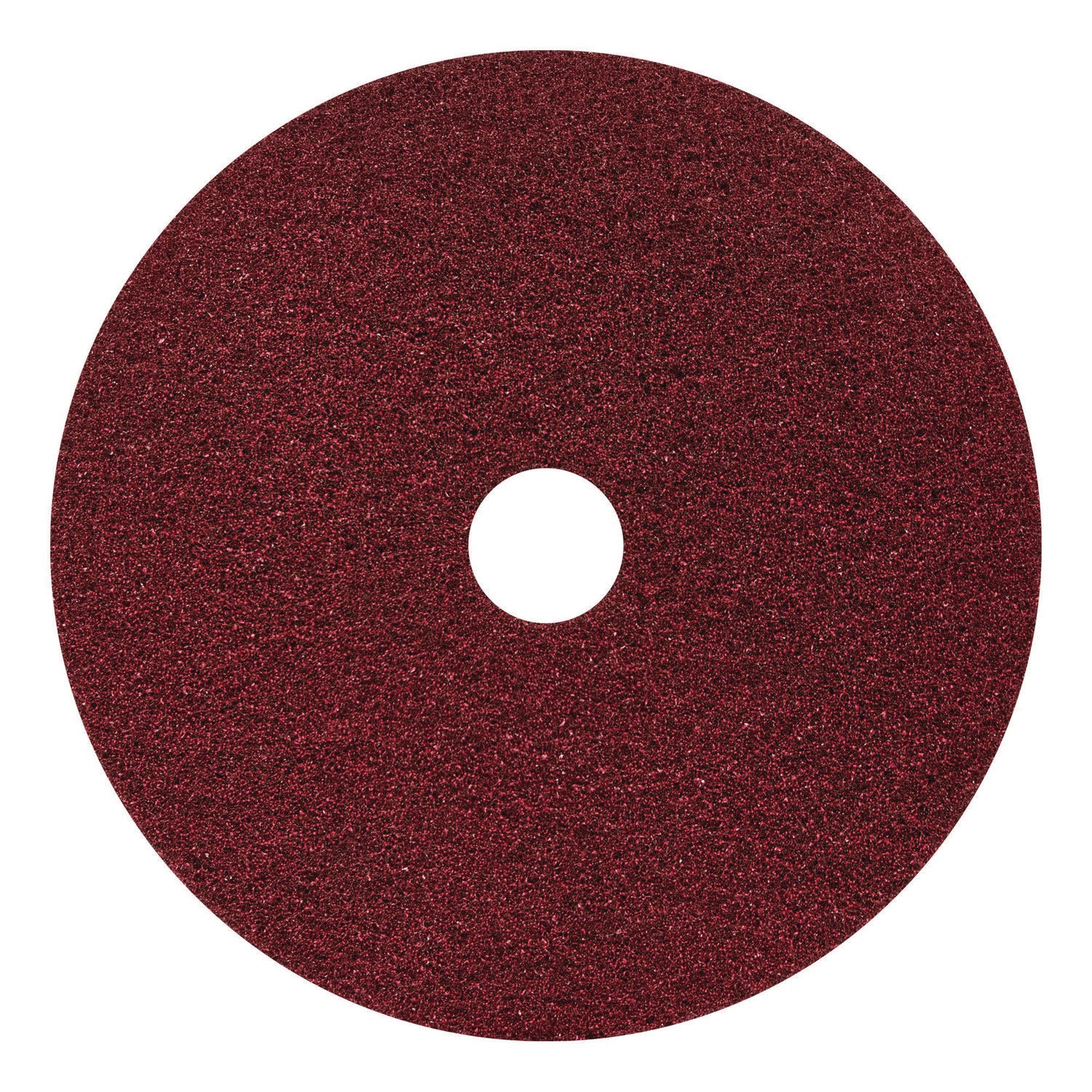 Black Diamond 400 Grit Heavy-Duty Cleaning Pad, 20" Diameter, Black/Red, 2/Carton