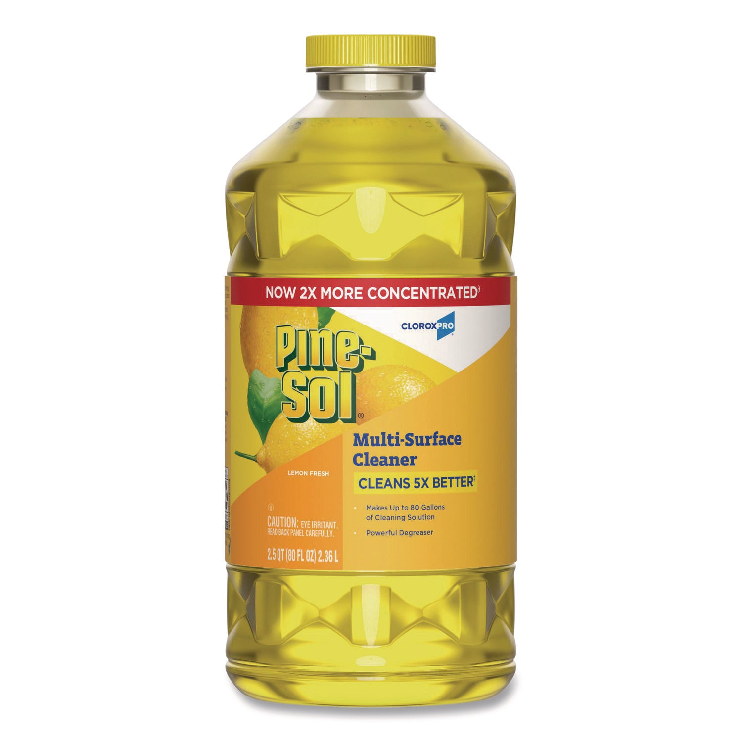 CloroxPro Multi-Surface Cleaner Concentrated, Lemon Fresh Scent, 80 oz Bottle