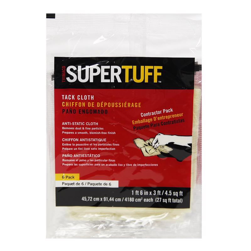 SUPERTUFF TRIMACO - SuperTuff 36 in. W X 18 in. L White Cotton Tack Cloth [10506]