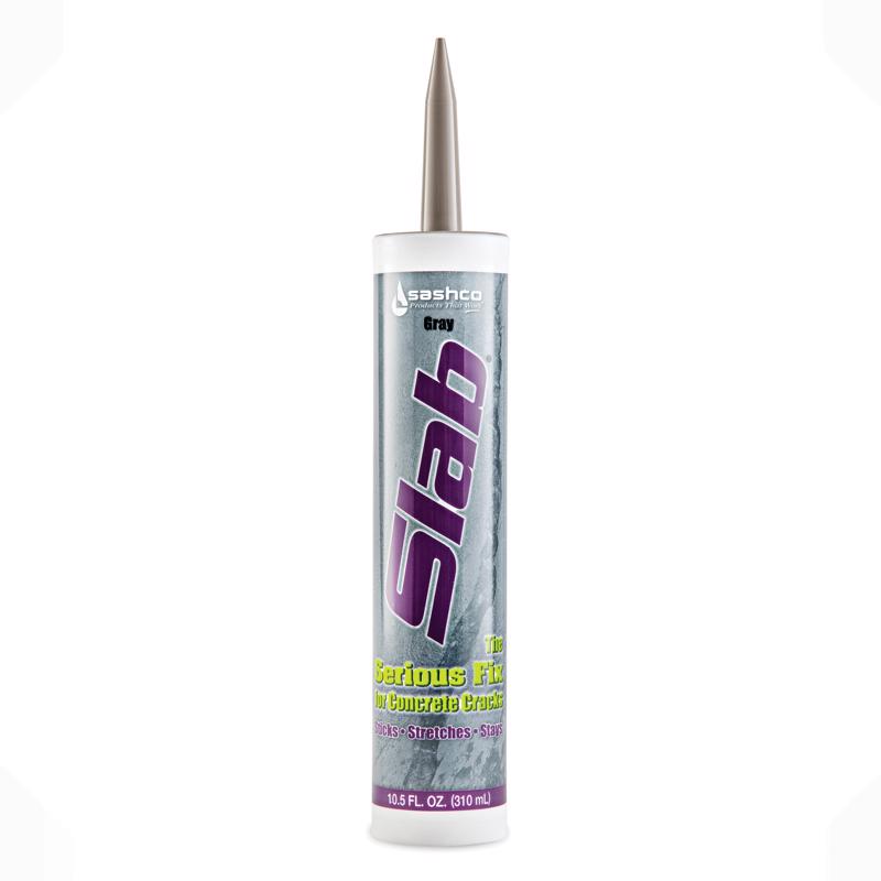 SLAB - Sashco Slab Cement Crack Filler 10.5 linear ft Gray - Case of 12
