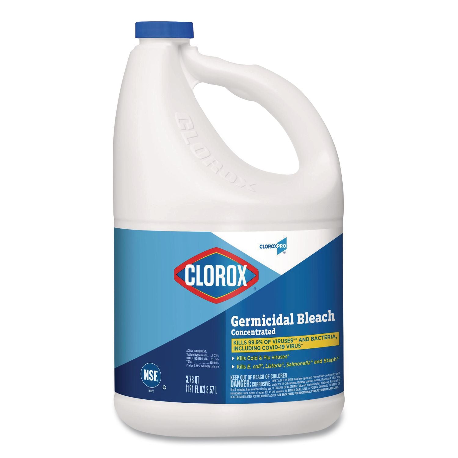 CloroxPro Concentrated Germicidal Bleach, Regular, 121 oz Bottle