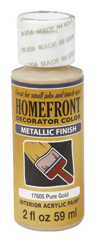 HOMEFRONT - Homefront Metallic Pure Gold Hobby Paint 2 oz - Case of 3
