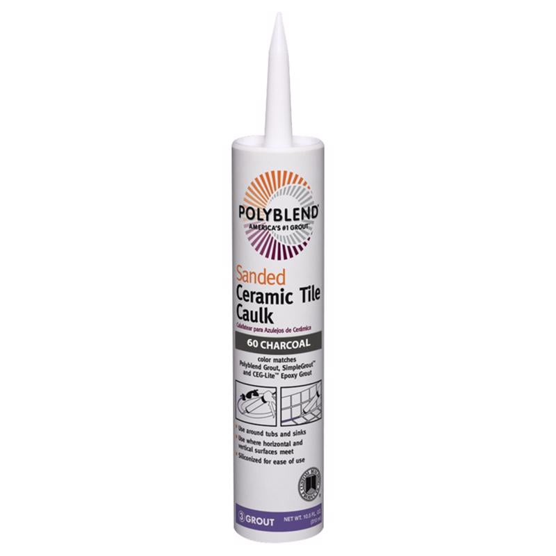 CUSTOM BUILDING PROD - Custom Building Products Polyblend Charcoal Siliconized Acrylic Tile Caulk 10.5 oz