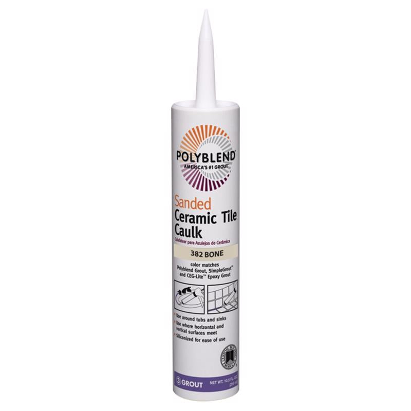 CUSTOM BUILDING PROD - Custom Building Products Polyblend Bone Siliconized Acrylic Tile Caulk 10.5 oz