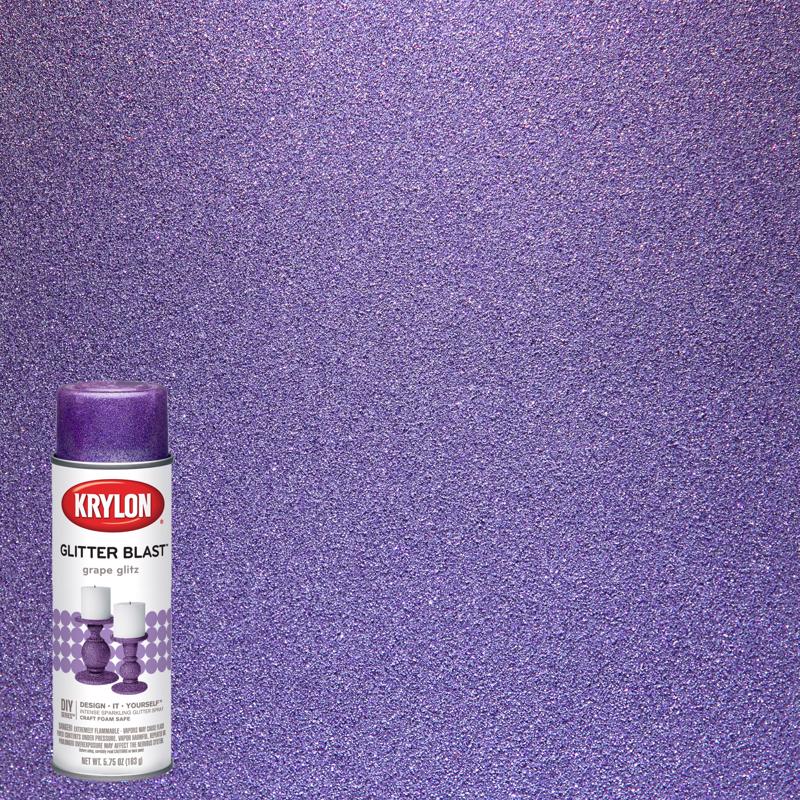 KRYLON - Krylon Glitter Blast Grape Glitz Spray Paint 5.75 oz - Case of 6
