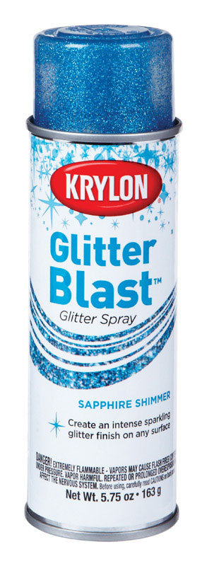 KRYLON - Krylon Glitter Blast Sapphire Shimmer Spray Paint 5.75 oz - Case of 6