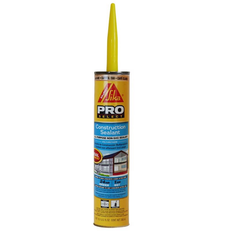 SIKAFLEX - Sika Pro Select Capitol Tan Polyurethane Construction Caulk Sealant 10.1 oz - Case of 12