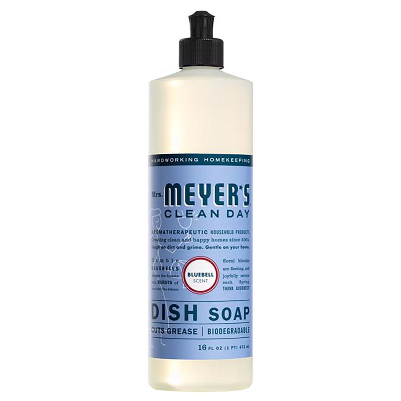 MRS. MEYER'S - Mrs. Meyer's Clean Day Bluebell Scent Liquid Dish Soap 16 oz 1 pk - Case of 6