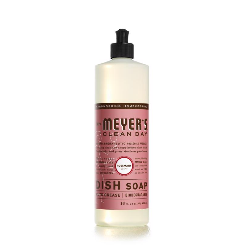 MRS. MEYER'S - Mrs. Meyer's Clean Day Rosemary Scent Liquid Dish Soap 16 oz 1 pk - Case of 6
