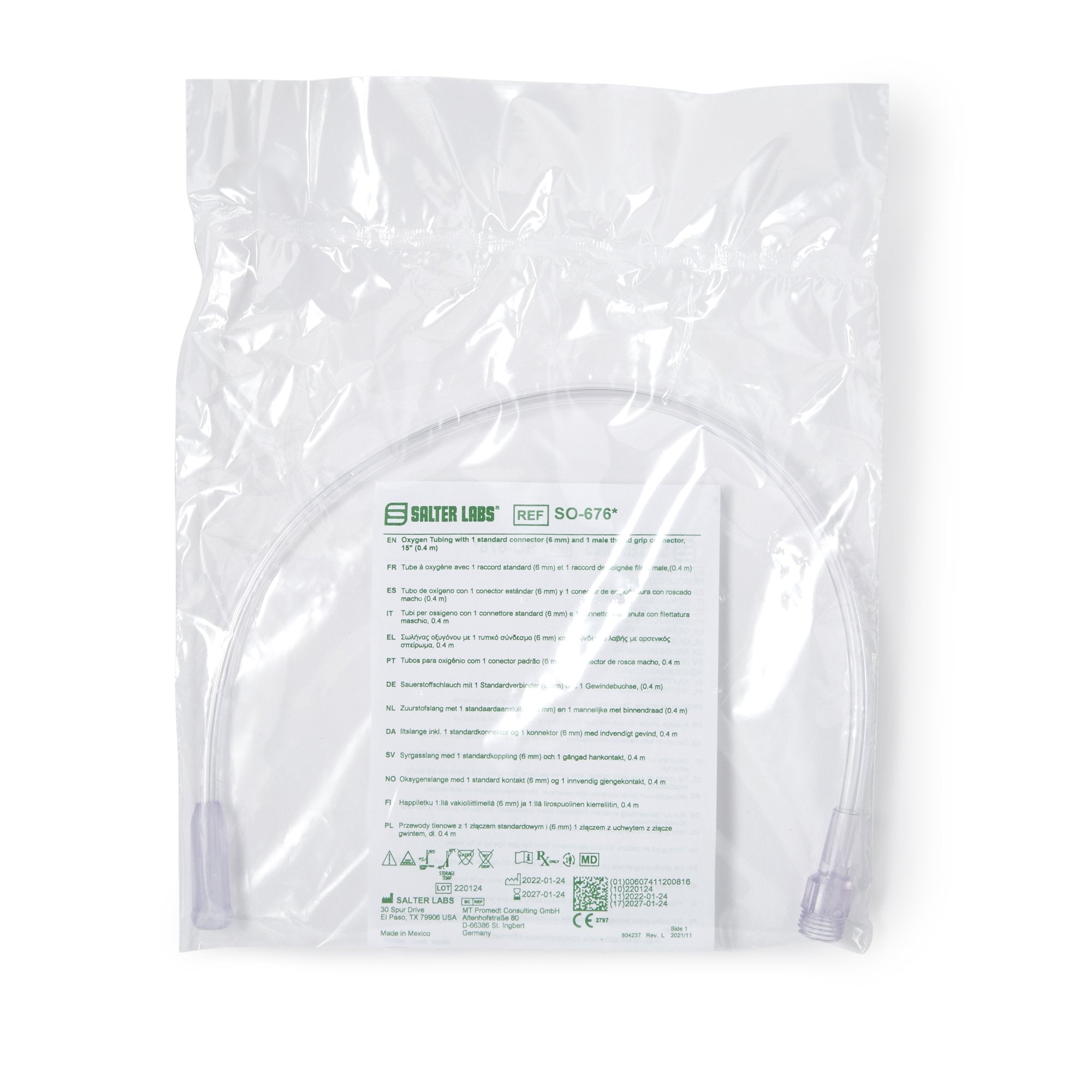 Sun Med - Concentrator Humidifier Adapter Tubing Salter Labs® [1/EA] (701486_EA)