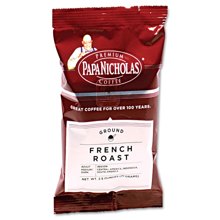 PapaNicholas Coffee - Premium Coffee, French Roast, 18/Carton