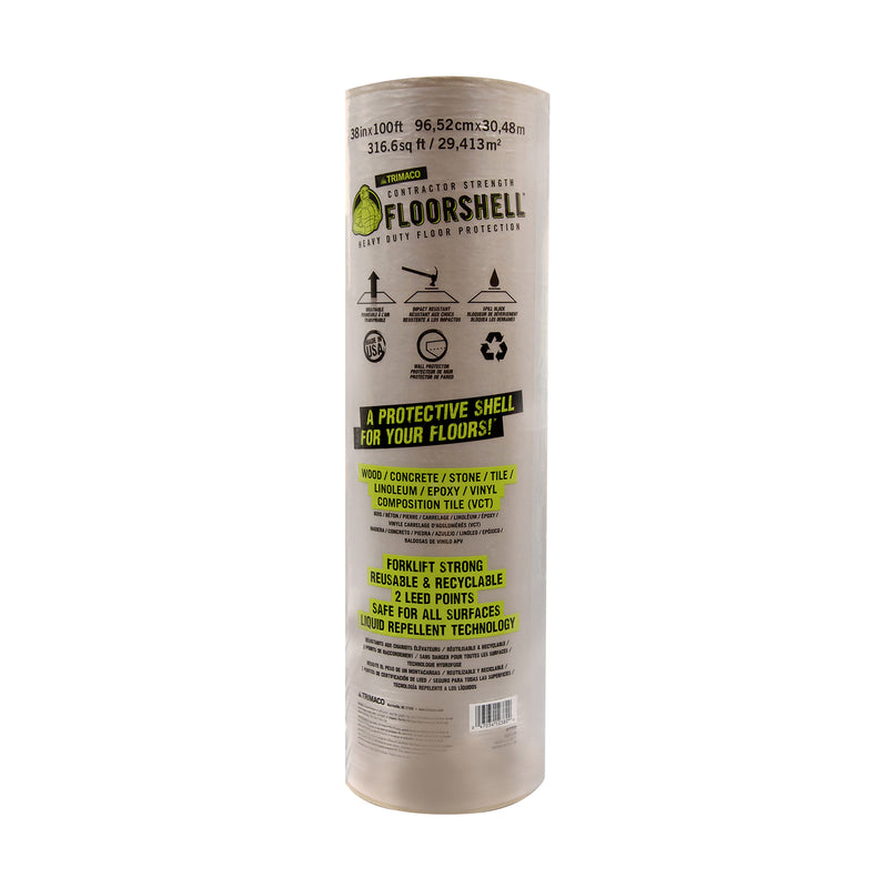 FLOORSHELL - Trimaco FloorShell Surface Protection 0.046 mil X 38 in. W X 100 ft. L Paper Brown