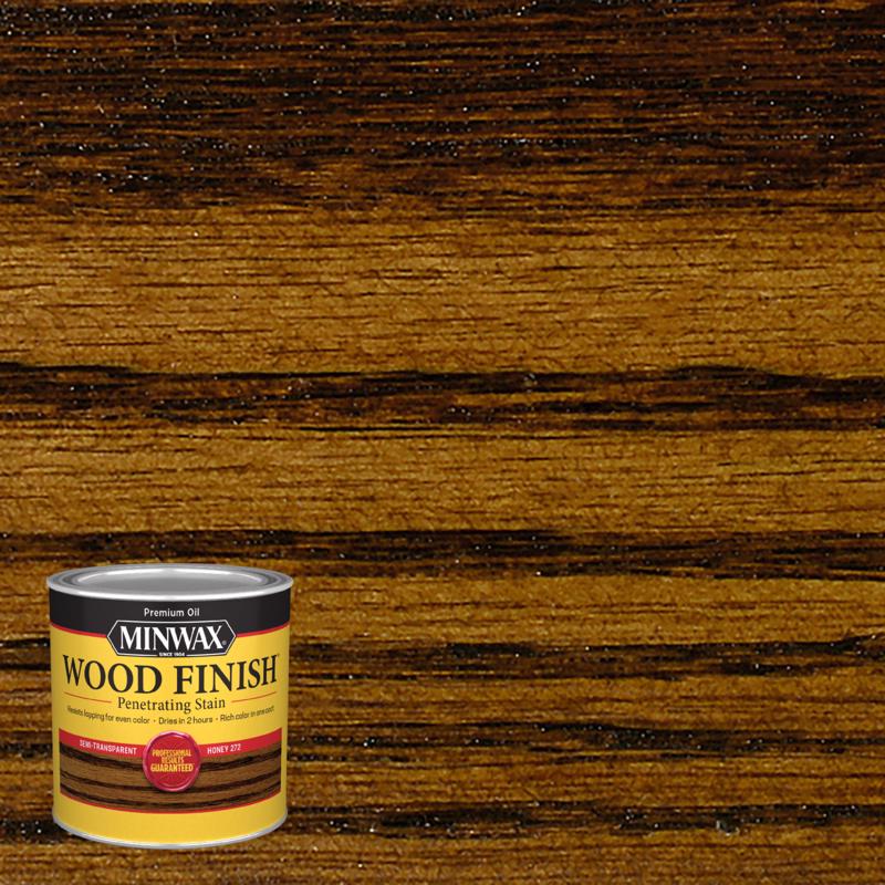 MINWAX - Minwax Wood Finish Semi-Transparent Honey Oil-Based Penetrating Wood Finish 0.5 pt
