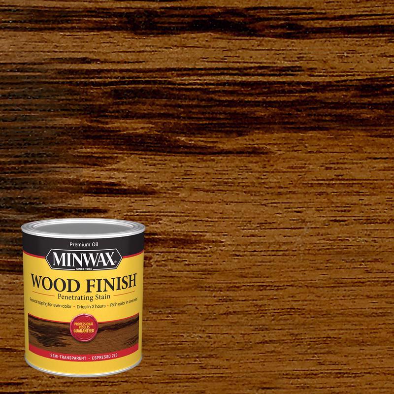 MINWAX - Minwax Wood Finish Semi-Transparent Espresso Oil-Based Penetrating Wood Finish 1 qt - Case of 4