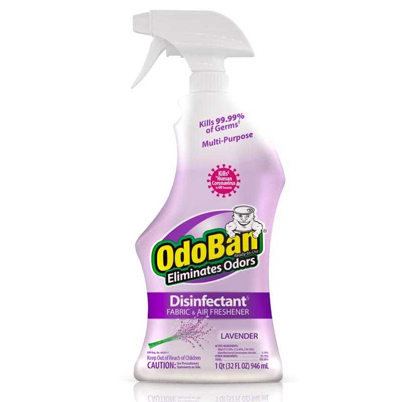 ODOBAN - OdoBan Lavender Scent Disinfectant Fabric & Air Freshener 1 qt - Case of 6