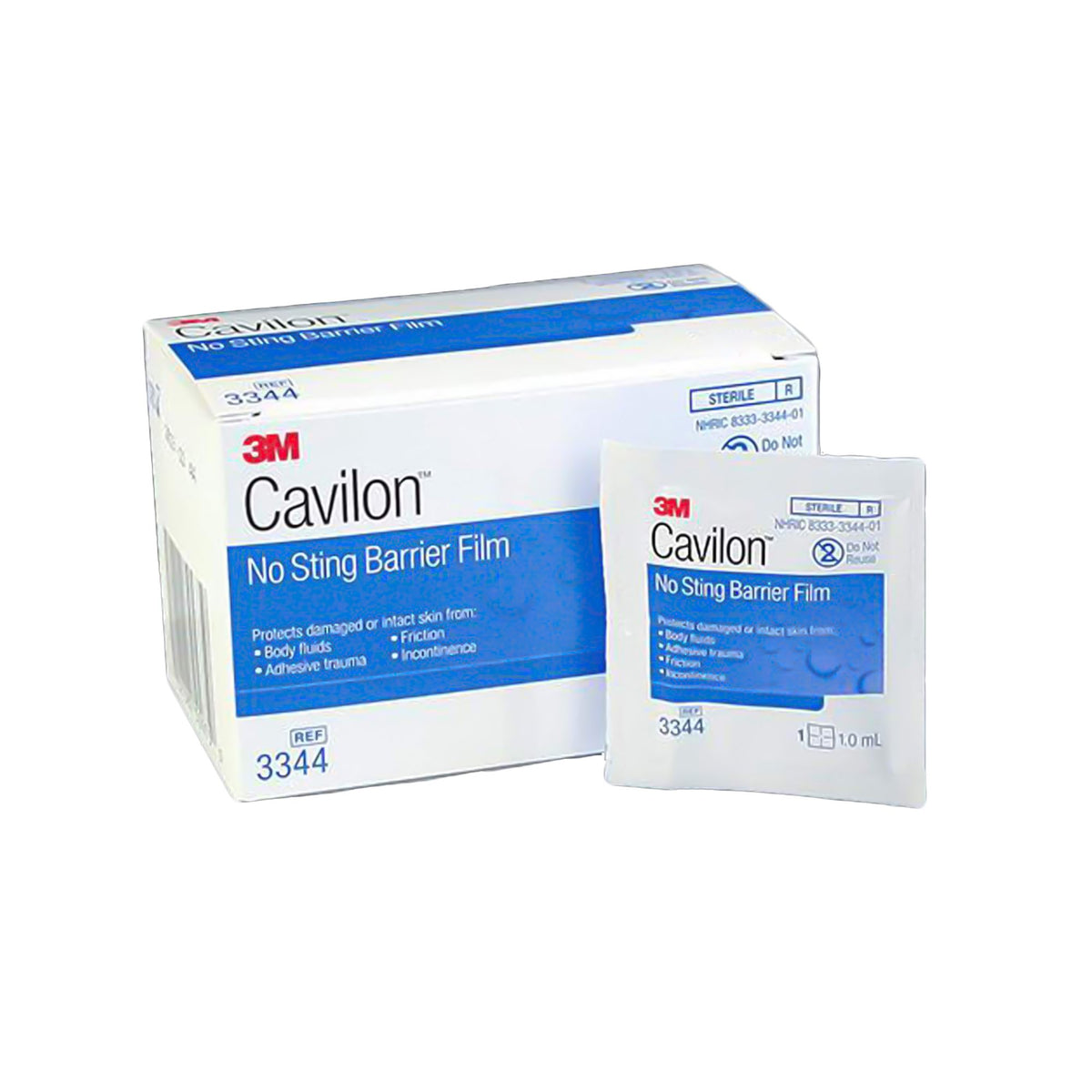 Solventum Corporation - Skin Barrier Wipe 3M™ Cavilon™ No Sting 35 to 65% Strength Hexamethyldisiloxane / Isooctane / Acrylate Terpolymer / Polyphenylmethylsiloxane Individual Packet Sterile [30/BX]