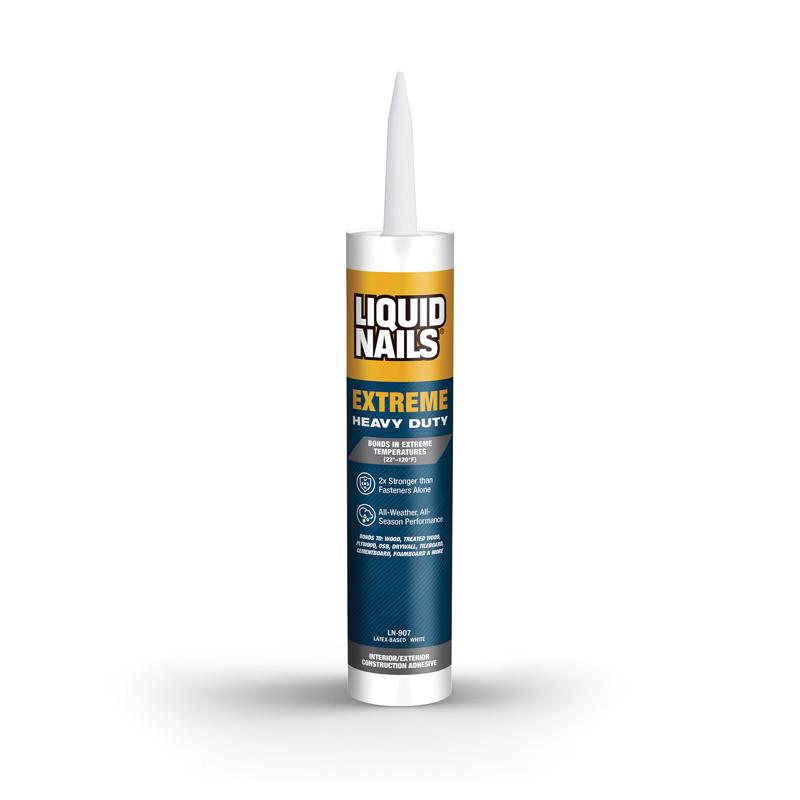 LIQUID NAILS - Liquid Nails Extreme Heavy Duty Acrylic Latex Construction Adhesive 10 oz - Case of 12