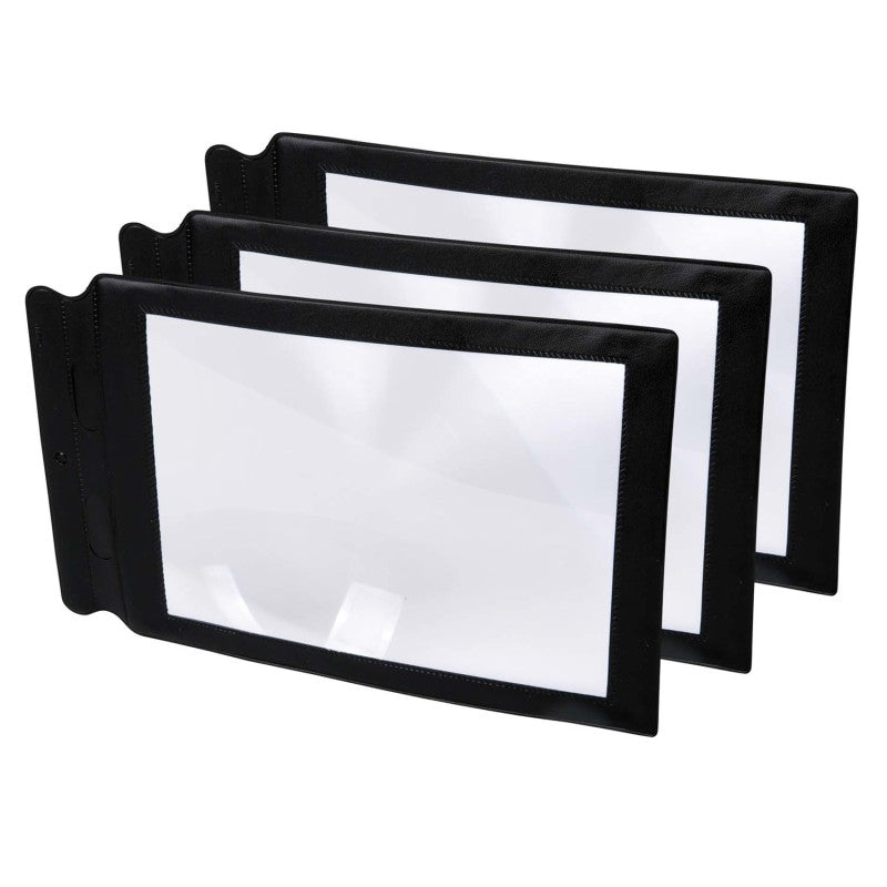 TICKIT - Large Sheet Magnifier, 8.7" x 5.5", Pack of 3