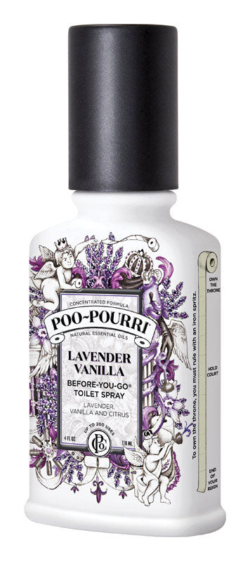 POO-POURRI - Poo-Pourri Lavender Vanilla Scent Odor Eliminator 4 oz Liquid - Case of 12