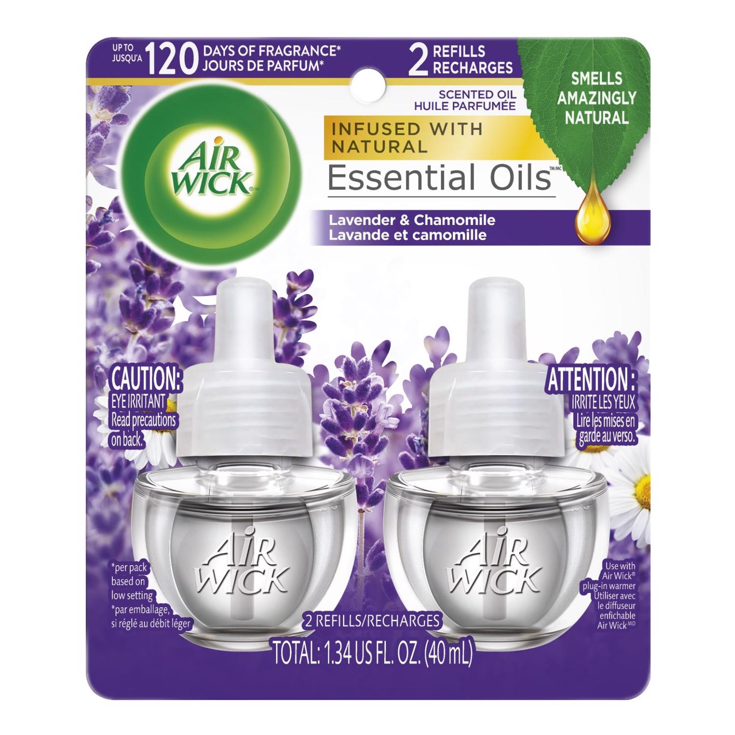 Air Wick Lavender and Chamomile Scent Air Freshener Refill 1.34 oz Liquid 2 pk