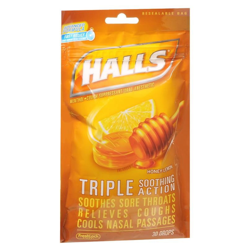 Cadbury Adams USA - Cold and Cough Relief Halls® 7.5 mg Strength Lozenge 30 per Bag [1/EA]