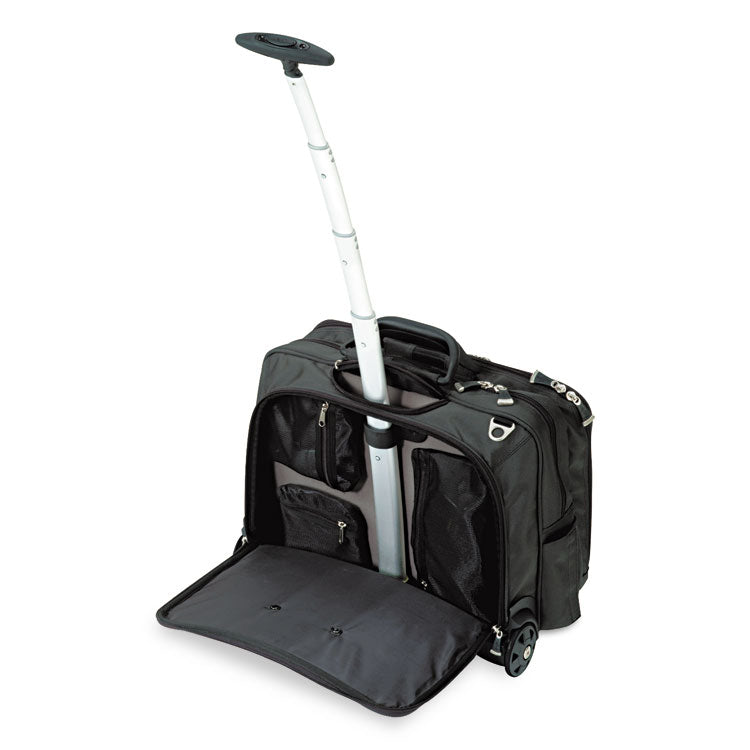 Kensington - Contour Rolling Laptop Case, Fits Devices Up to 17", Ballistic Nylon, 17.5 x 9.5 x 13, Black