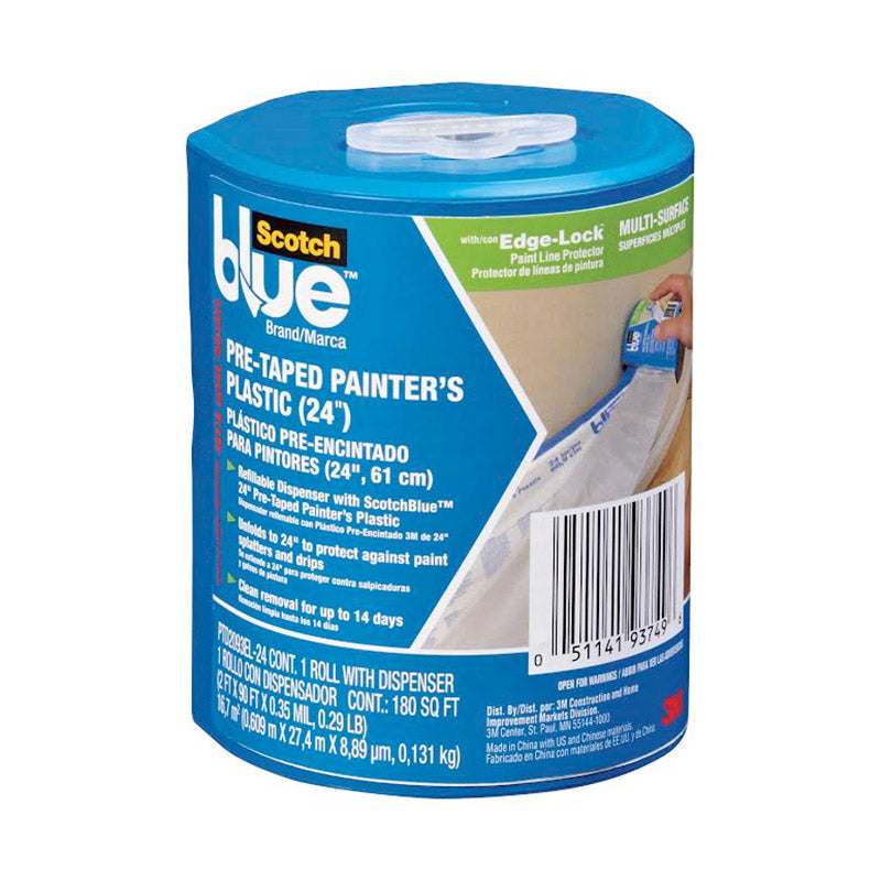 SCOTCH-BLUE - ScotchBlue 24 in. W X 90 ft. L Plastic Pre-Taped Masking Film